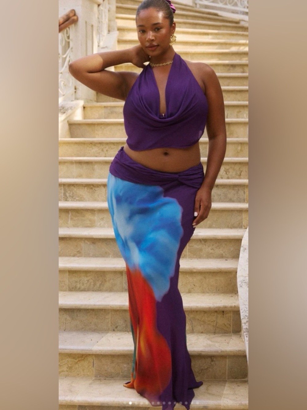 Bydee Marage Maxi Skirt Aurora Size S NWT